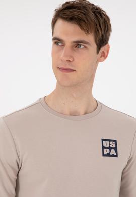 Erkek Regular Fit Bisiklet Yaka Taş Sweatshirt - 50293456017