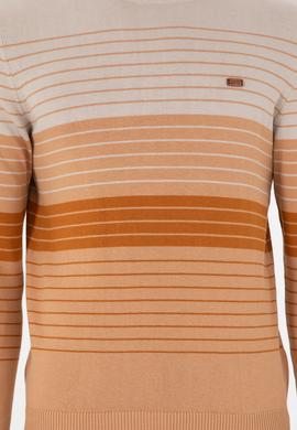 Erkek Slim Fit Bisiklet Yaka Camel Kazak - 50297071015