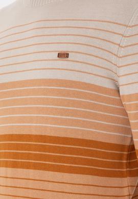 Erkek Slim Fit Bisiklet Yaka Camel Kazak - 50297071015