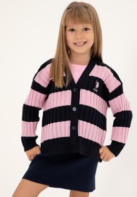 Kız Çocuk Lacivert Triko Hırka - 50297167002