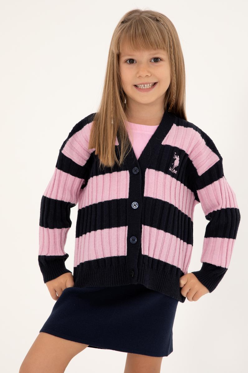 Kız Çocuk Lacivert Triko Hırka