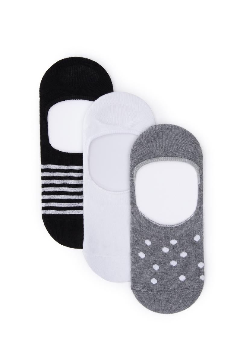 Kadın Siyah 3'lü Babet Çorap