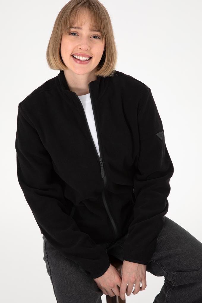 Erkek Siyah Basic Polar Hırka