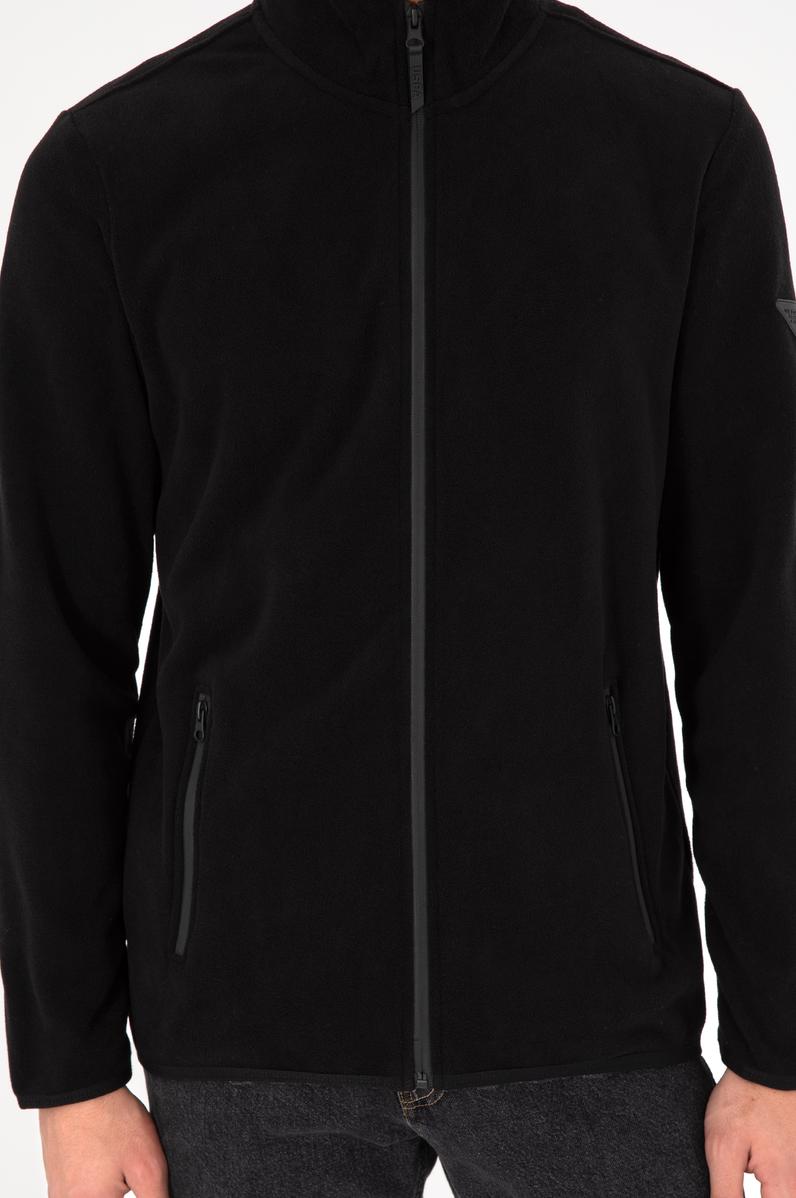 Erkek Siyah Basic Polar Hırka