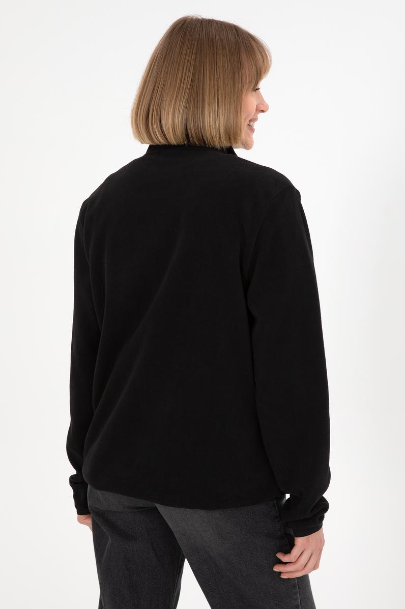 Erkek Siyah Basic Polar Hırka