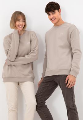 Erkek Bisiklet Yaka Taş Basic Şardonlu Sweatshirt - 50295148113