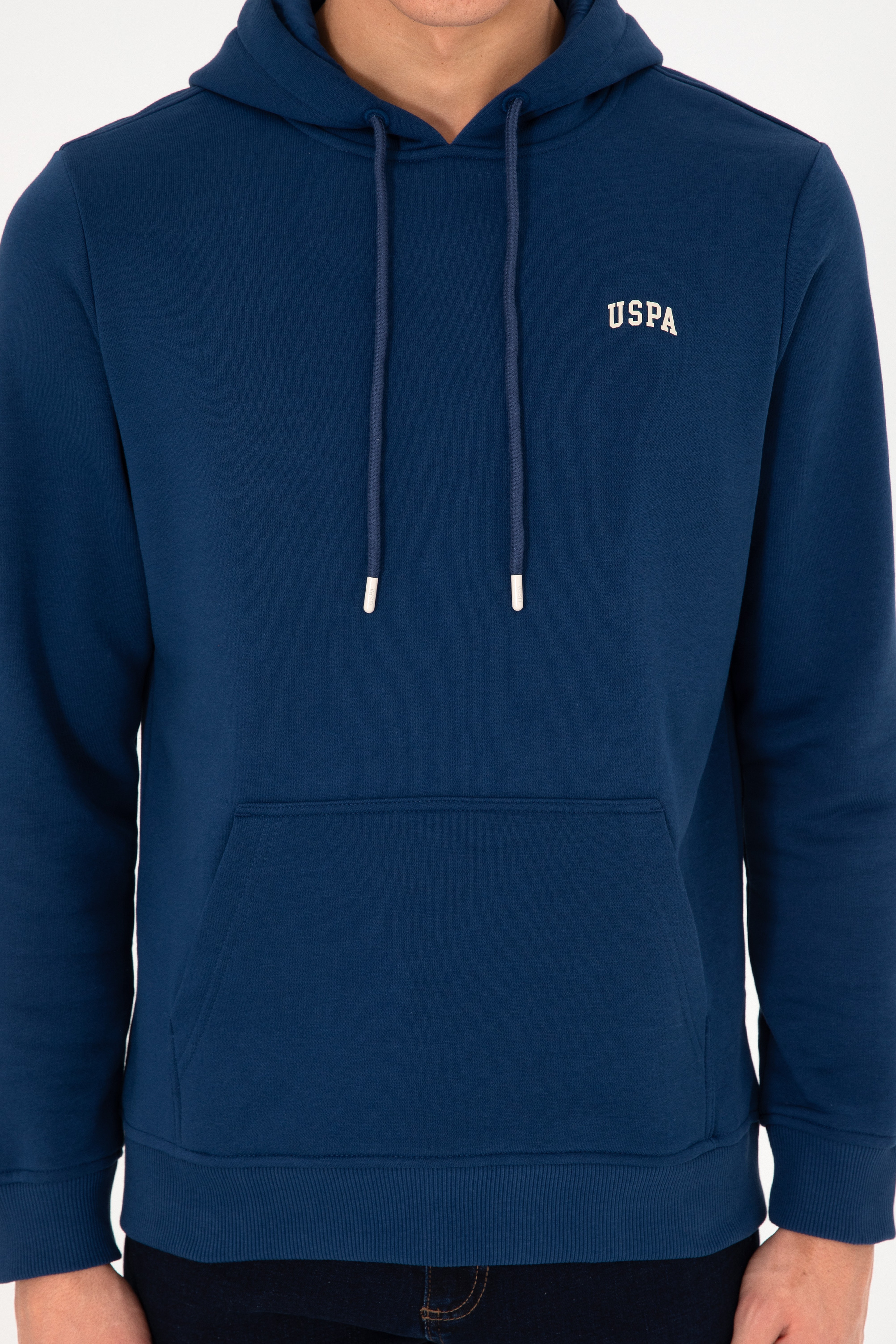 Erkek İndigo Basic Sweatshirt