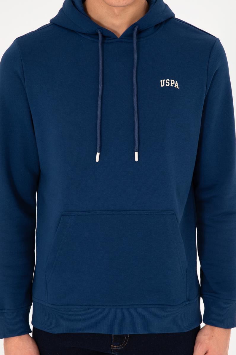 Erkek İndigo Basic Sweatshirt