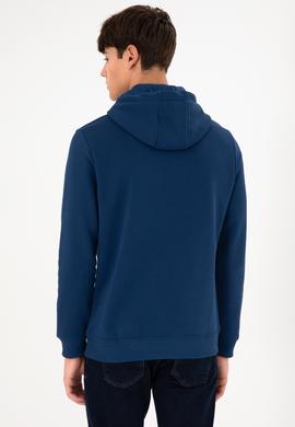 Erkek İndigo Basic Sweatshirt - 50295176044