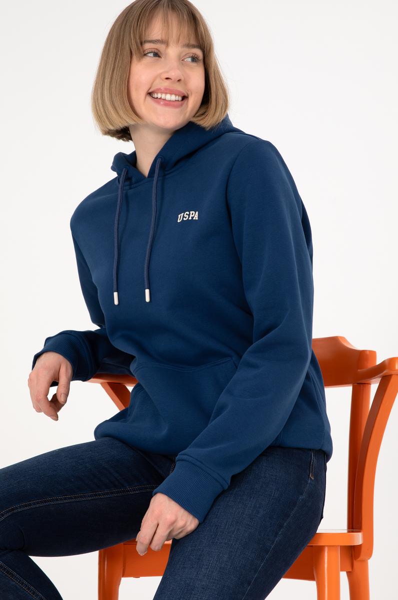 Erkek İndigo Basic Sweatshirt