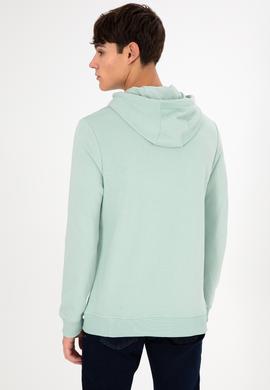 Erkek Su Yeşili Basic Sweatshirt - 50295167058