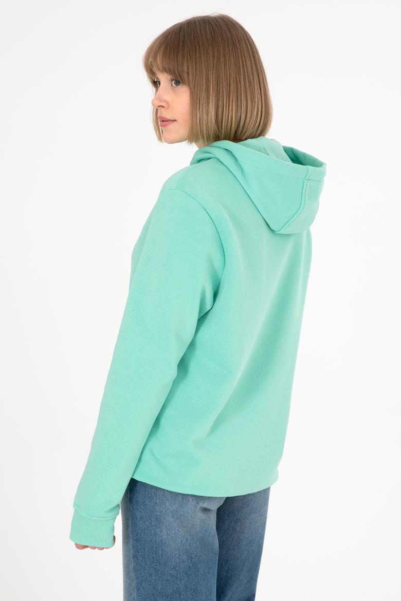 Erkek Kapüşonlu Mint Basic Şardonlu Sweatshirt - 50295176163