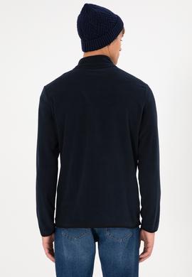 Erkek Lacivert Basic Polar Hırka - 50298066060