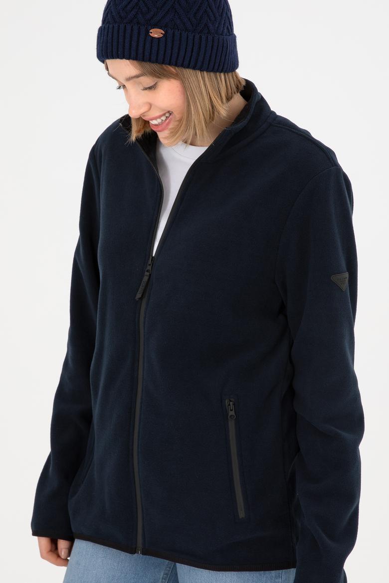 Erkek Lacivert Basic Polar Hırka - 50298066060