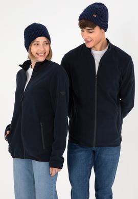 Erkek Lacivert Basic Polar Hırka - 50298066060