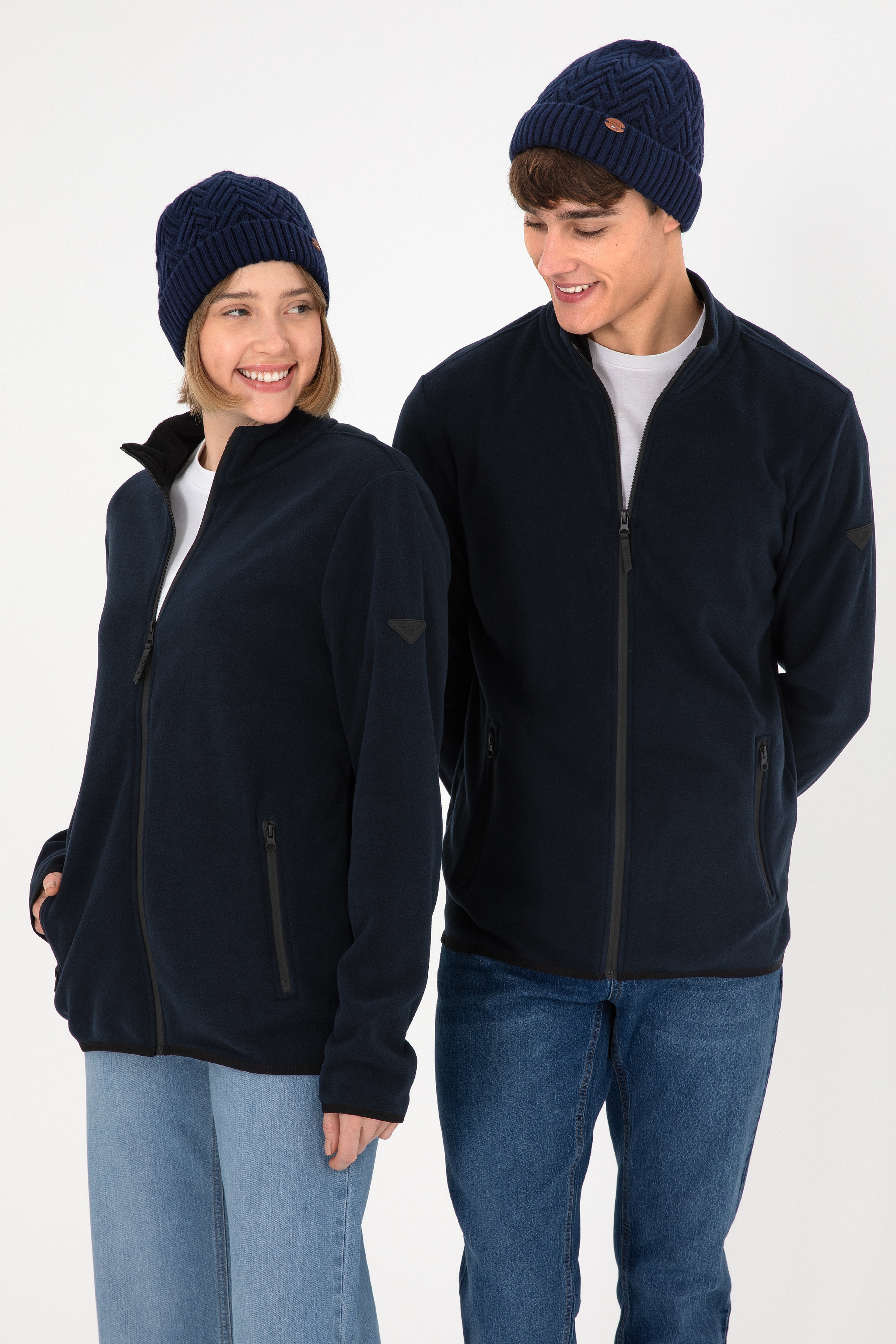 Erkek Lacivert Basic Polar Hırka