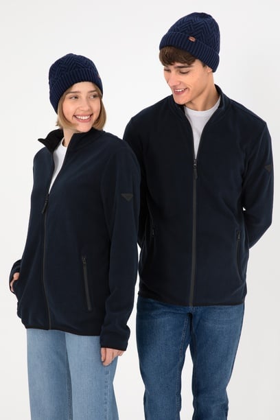Erkek Lacivert Basic Polar Hırka