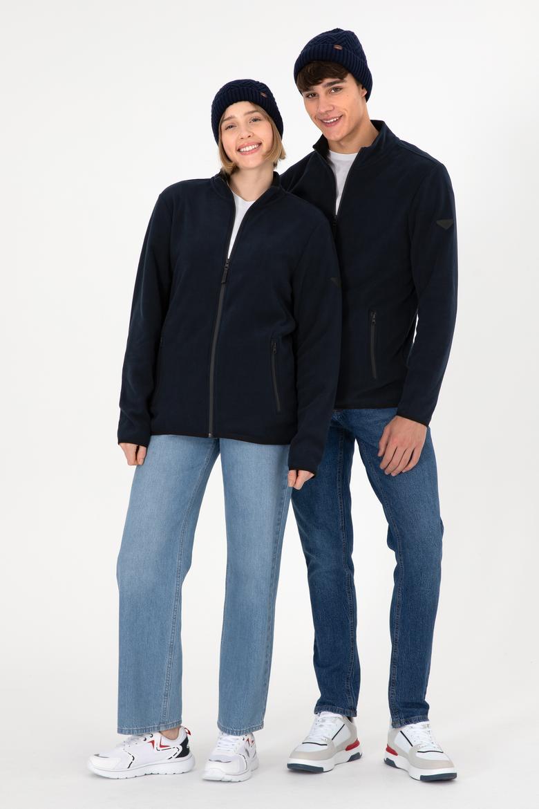 Erkek Lacivert Basic Polar Hırka - 50298066060