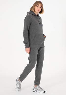 Erkek Koyu Antrasit Melanj Şardonlu Eşofman Altı - 50295146047