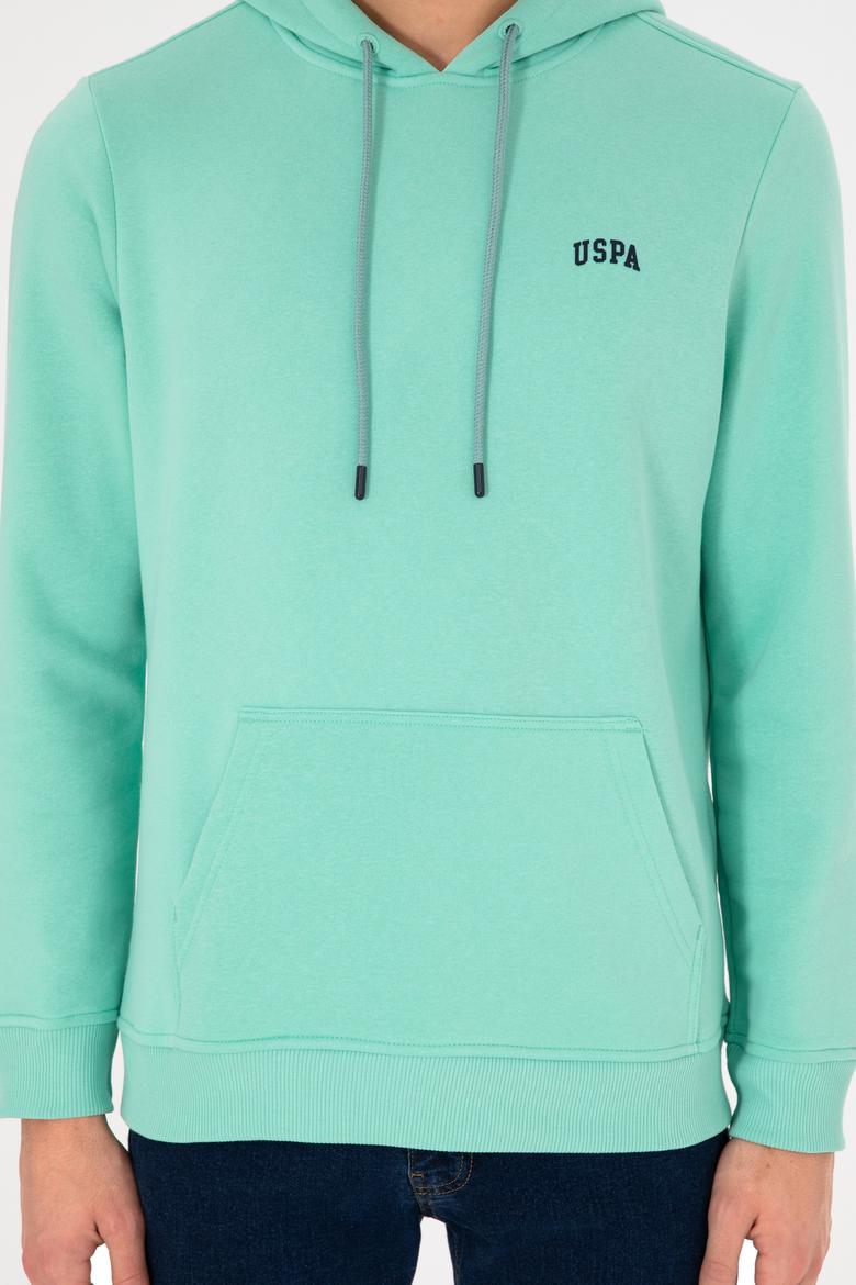 Erkek Kapüşonlu Mint Basic Şardonlu Sweatshirt - 50295176163
