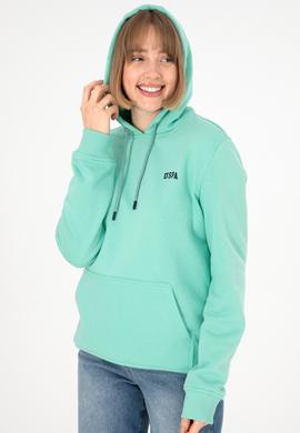 Erkek Kapüşonlu Mint Basic Şardonlu Sweatshirt - 50295176163