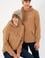 Erkek Kapüşonlu Camel Basic Şardonlu Sweatshirt