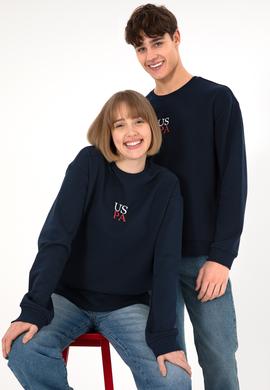 Erkek Lacivert Basic Sweatshirt - 50293420069