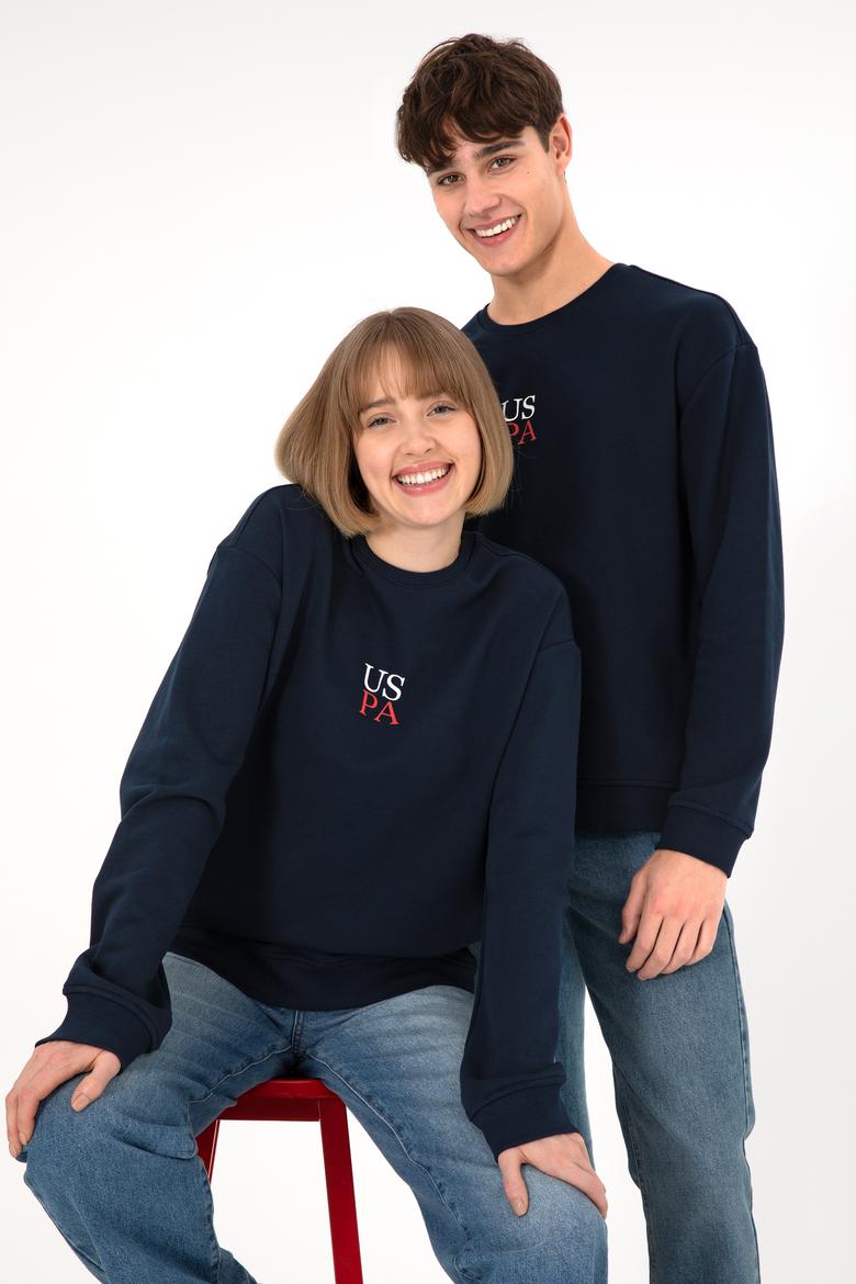 Erkek Lacivert Basic Sweatshirt