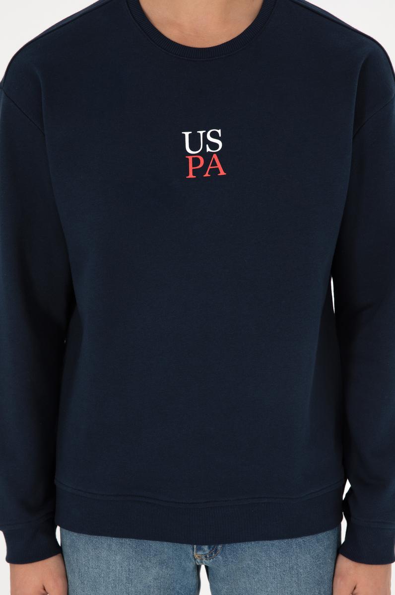 Erkek Lacivert Basic Sweatshirt