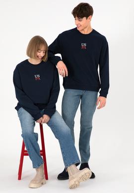 Erkek Lacivert Basic Sweatshirt - 50293420069