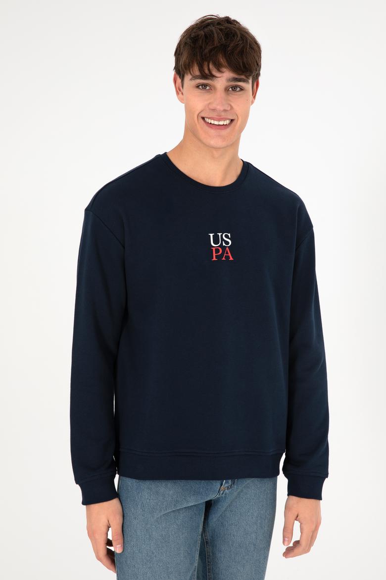 Erkek Lacivert Basic Sweatshirt - 50293420069
