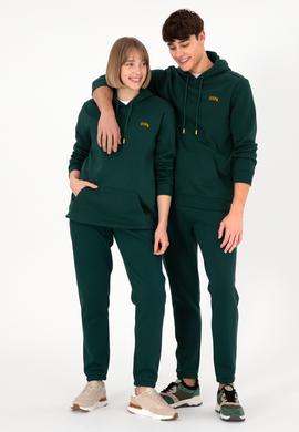 Erkek Koyu Yeşil Basic Sweatshirt - 50295176123