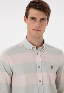 Erkek Mint Uzun Kollu Gömlek - 50291249027