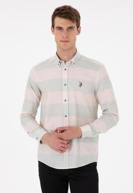 Erkek Mint Uzun Kollu Gömlek - 50291249027