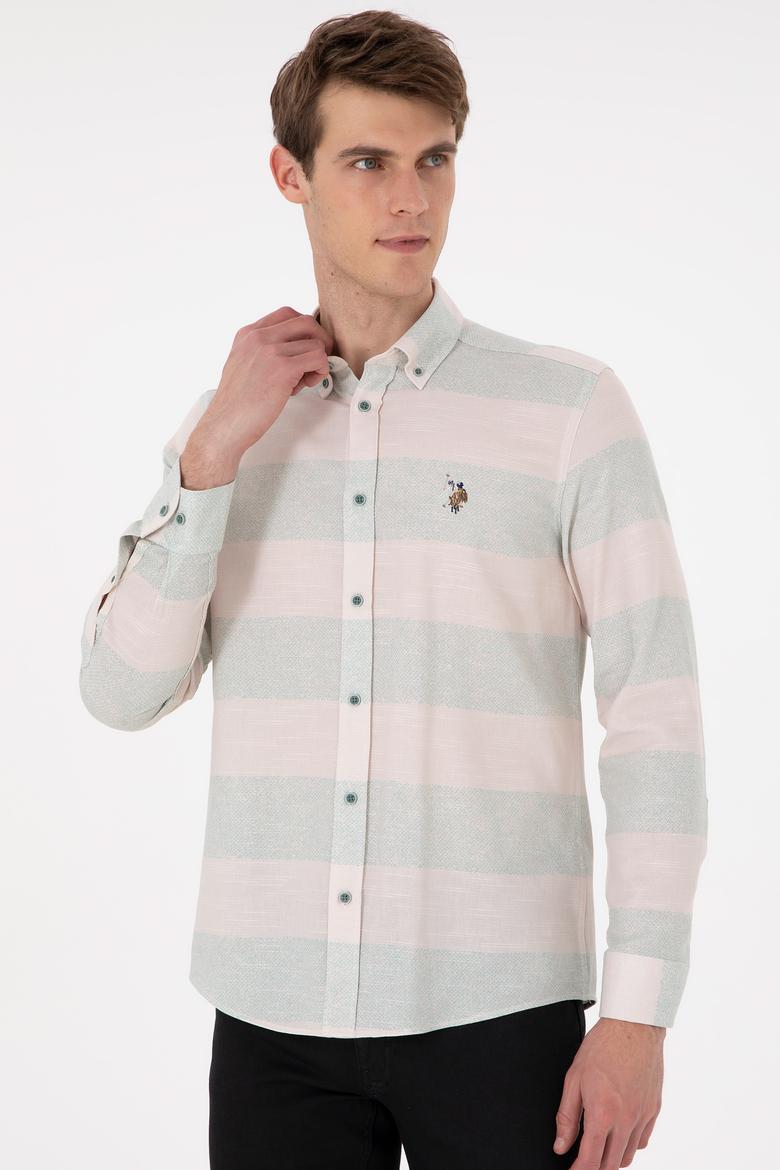 Erkek Mint Uzun Kollu Gömlek - 50291249027