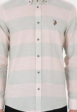 Erkek Mint Uzun Kollu Gömlek - 50291249027