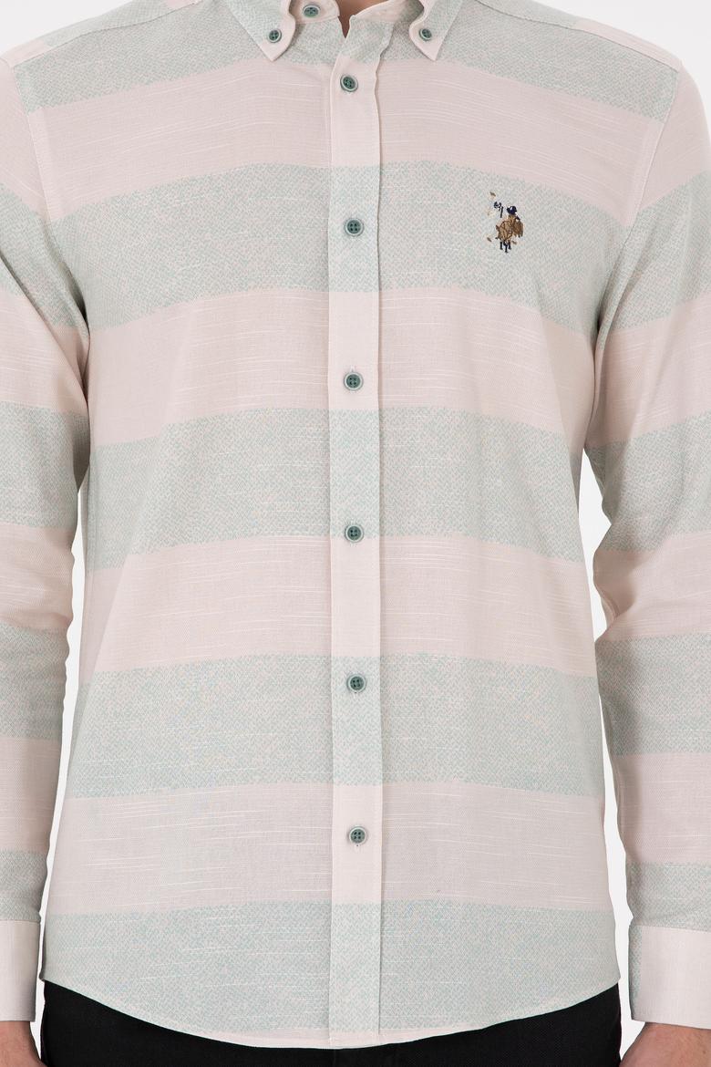 Erkek Mint Uzun Kollu Gömlek - 50291249027