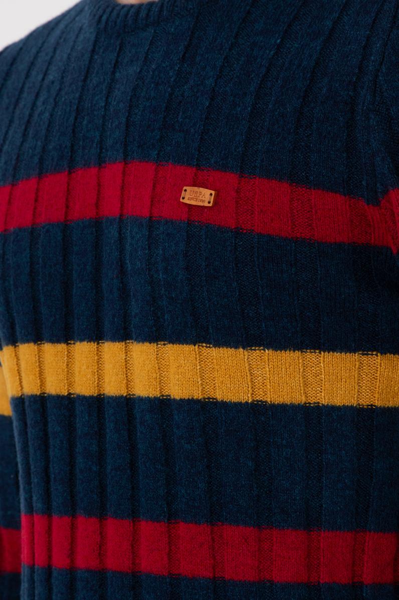 Erkek Regular Fit Bisiklet Yaka Lacivert Kazak