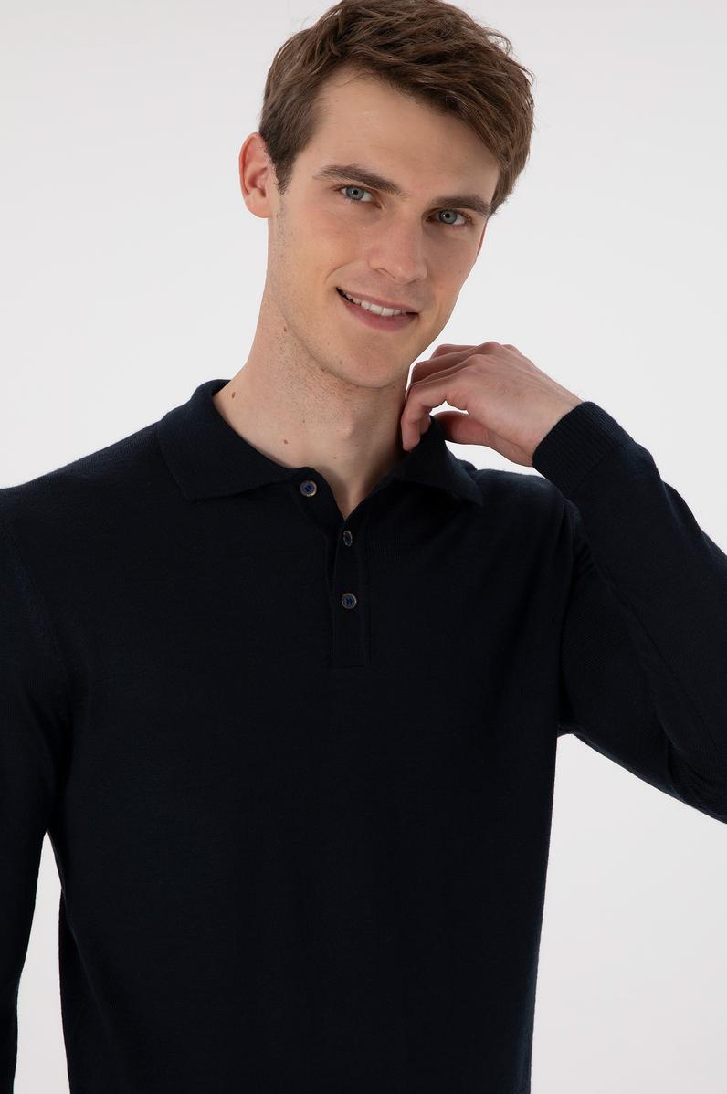 Erkek Lacivert Kazak