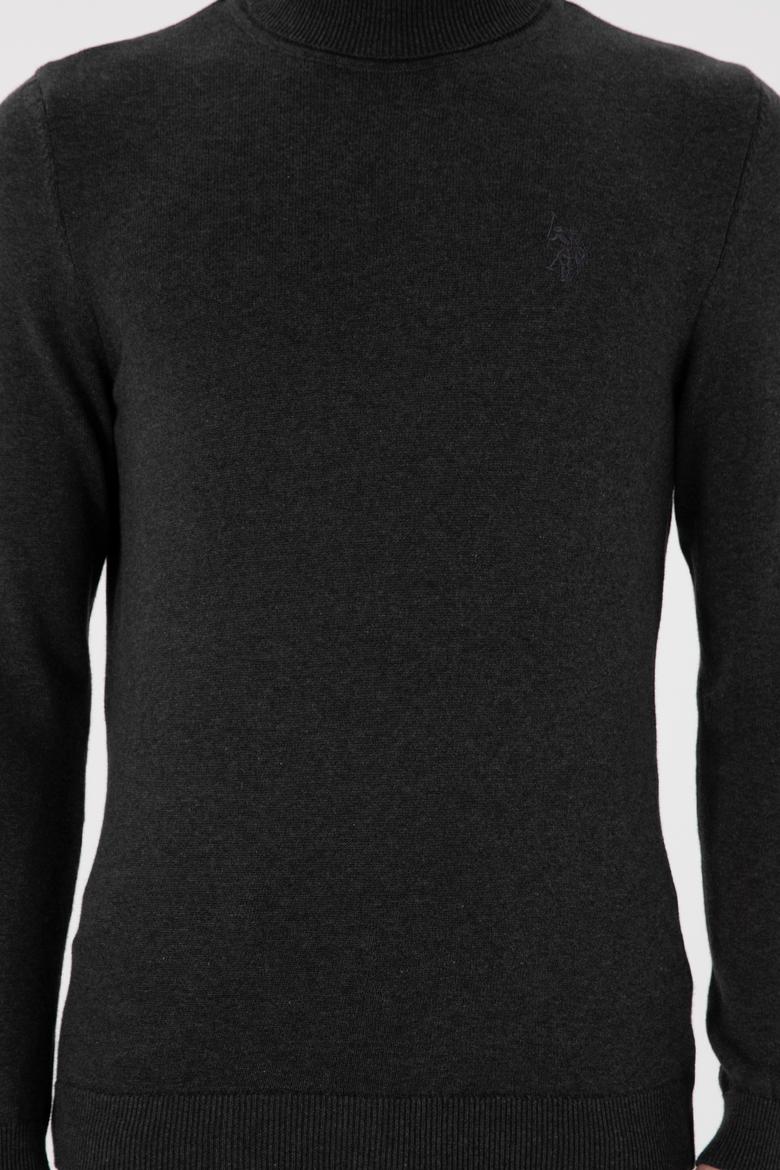 Erkek Antrasit Melanj Basic Kazak - 50294781061