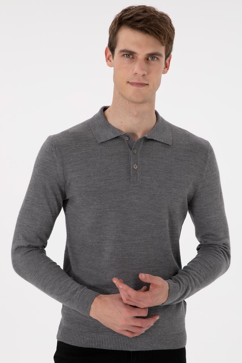 Erkek Gri Melanj Kazak - 50293728032