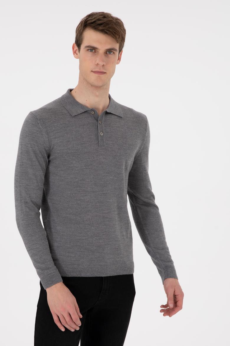 Erkek Gri Melanj Kazak