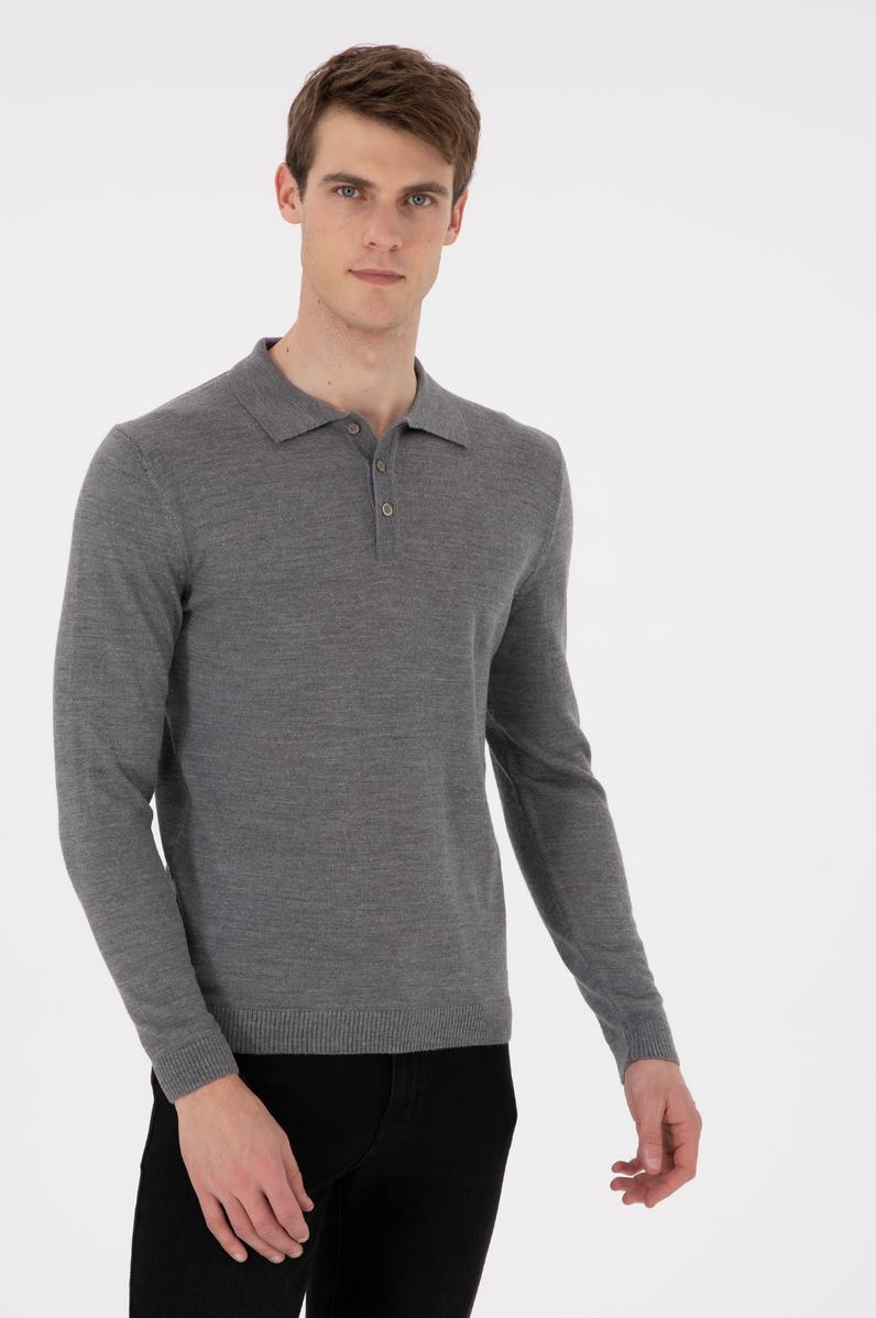 Erkek Gri Melanj Kazak