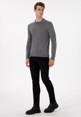 Erkek Gri Melanj Kazak - 50293728032