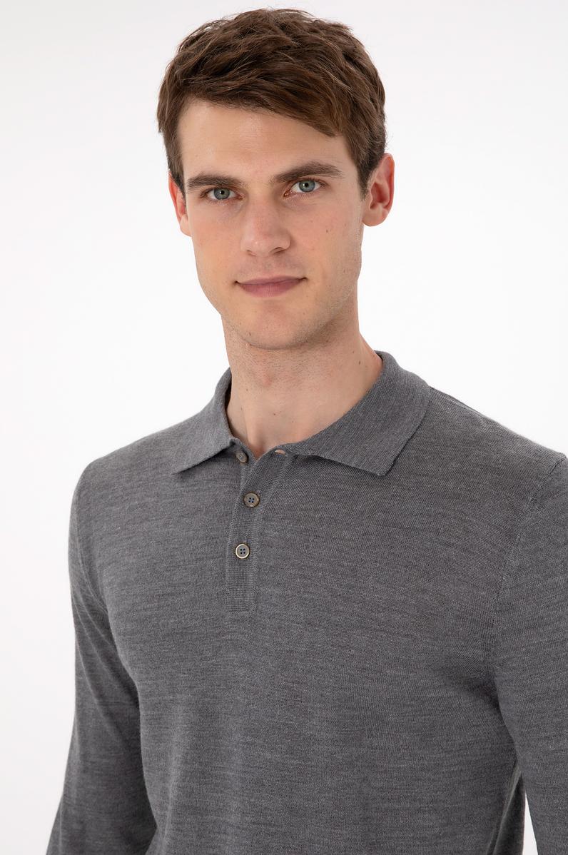 Erkek Gri Melanj Kazak