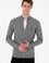 Erkek Gri Melanj Basic Triko Hırka