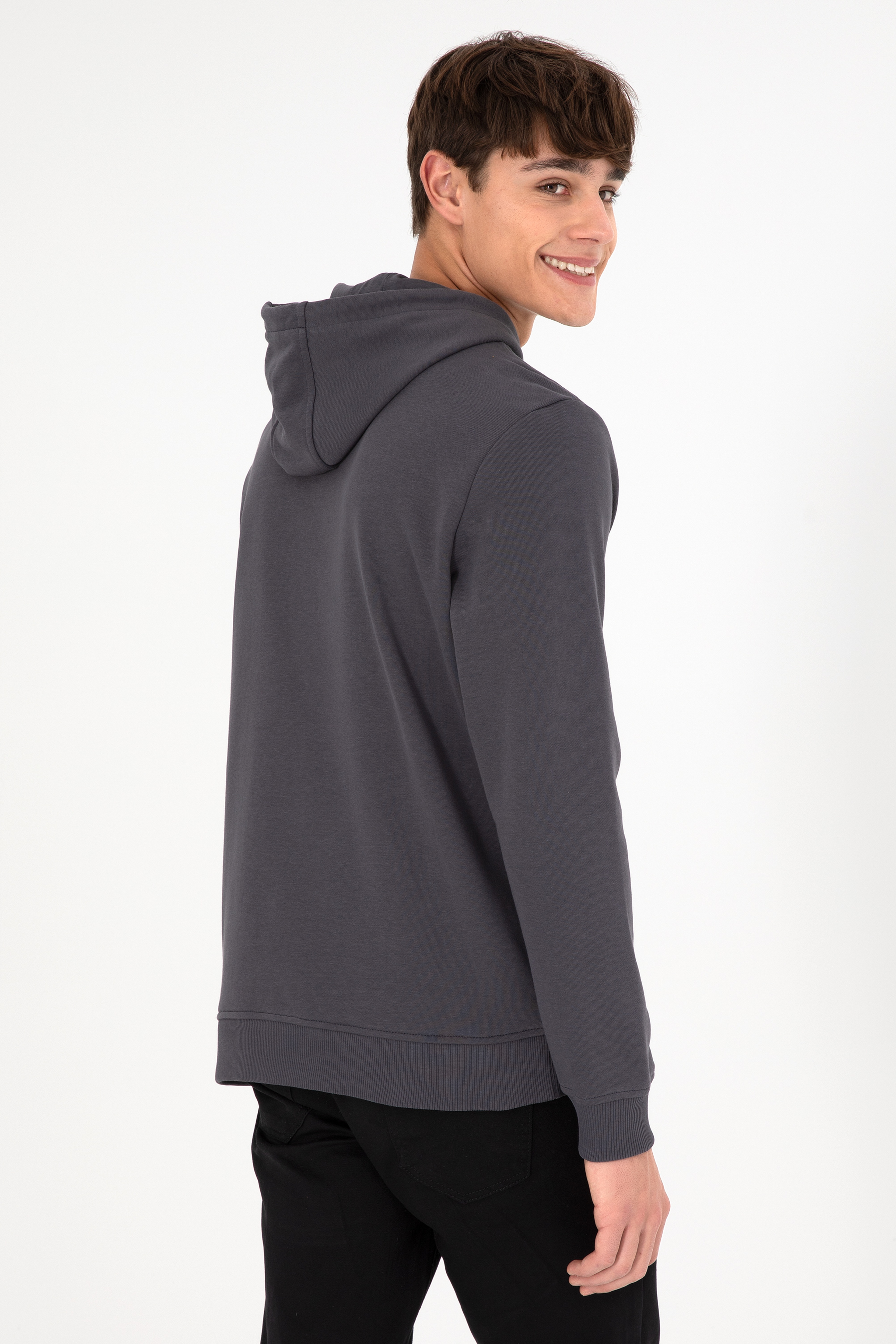 Erkek Antrasit Sweatshirt - Image 6
