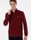 Erkek Bordo Basic Sweatshirt