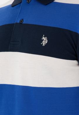 Erkek Regular Fit Polo Yaka Saks Sweatshirt - 50293428087
