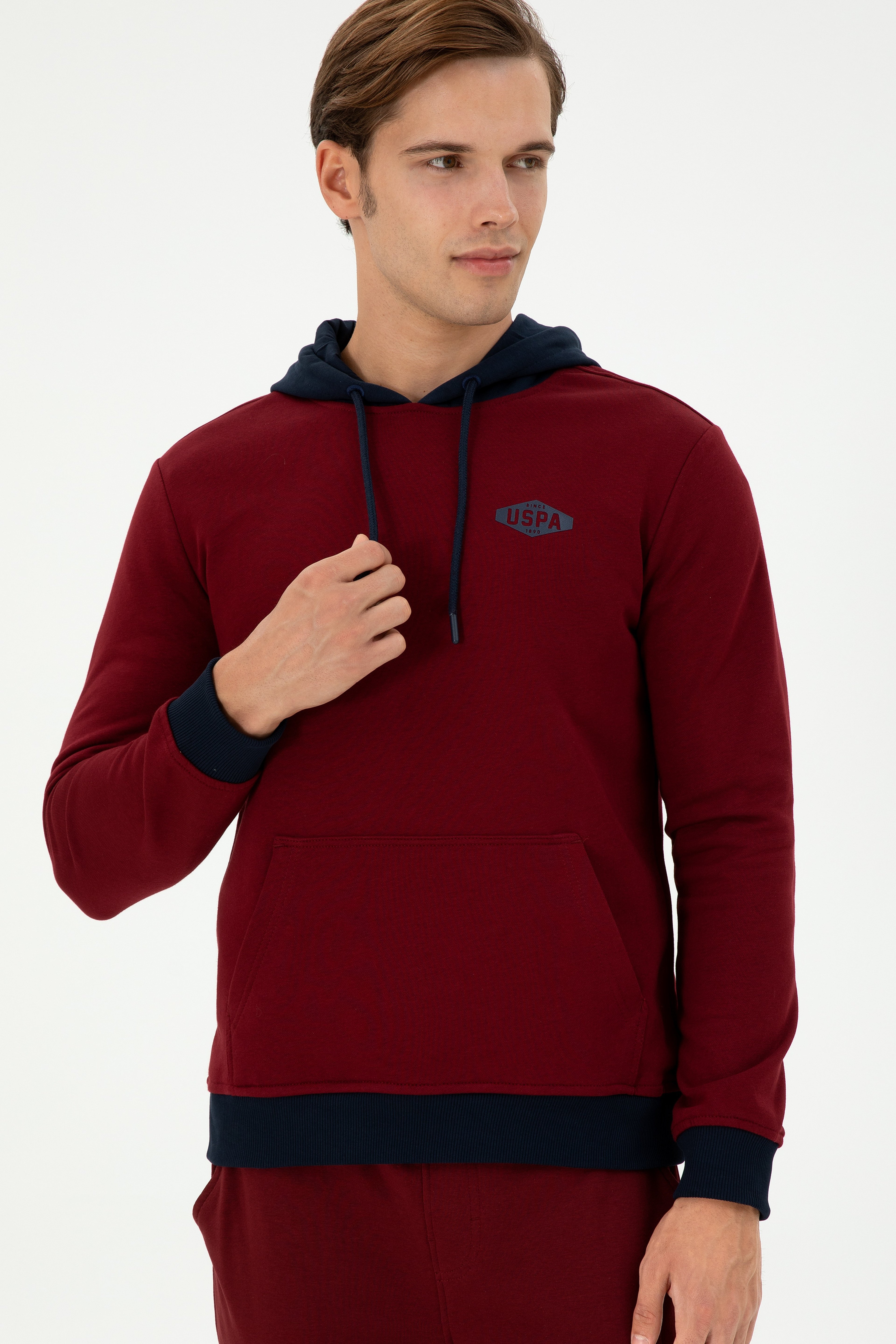 Erkek Bordo Sweatshirt